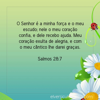 Imagem Verso do dia Salmos 28:7