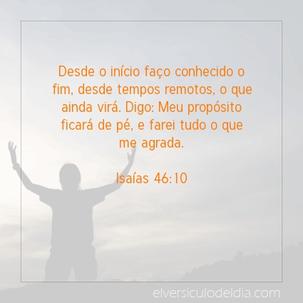Imagem Verso do dia Isaías 46:10