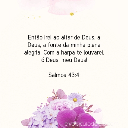 Imagem Verso do dia Salmos 43:4