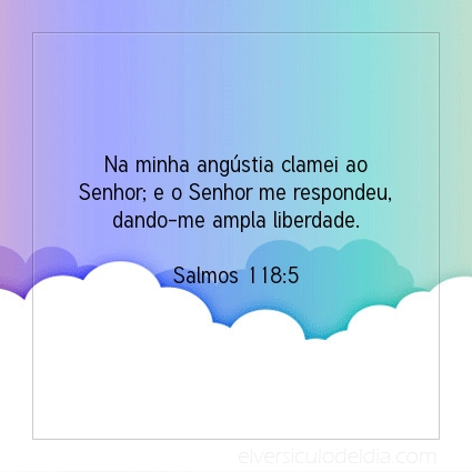 Imagem Verso do dia Salmos 118:5