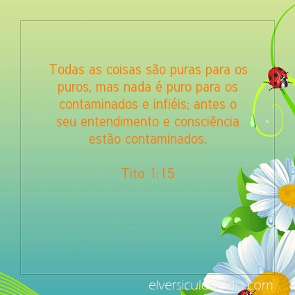Imagem Verso do dia Tito 1:15