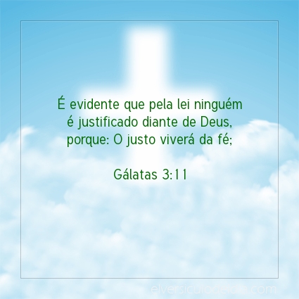 Imagem Verso do dia Gálatas 3:11