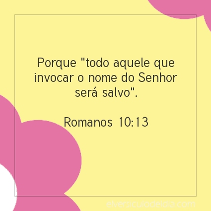 Imagem Verso do dia Romanos 10:13
