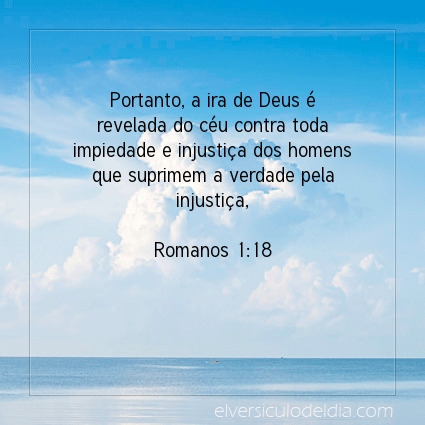 Imagem Verso do dia Romanos 1:18