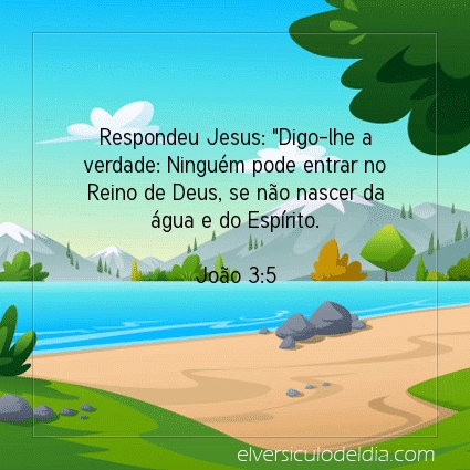Imagem Verso do dia João 3:5