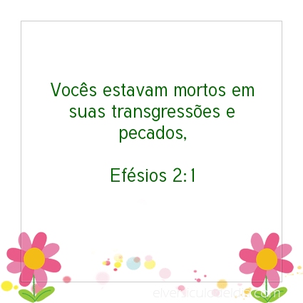 Imagem Verso do dia Efésios 2:1
