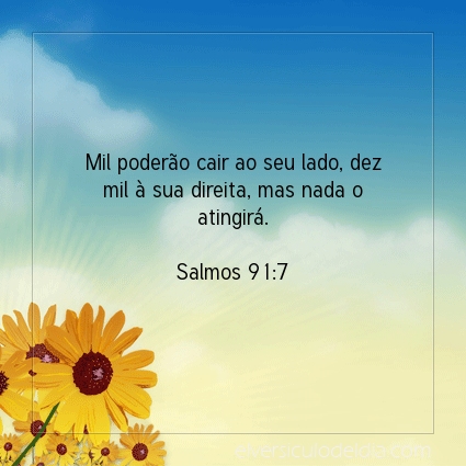 Imagem Verso do dia Salmos 91:7