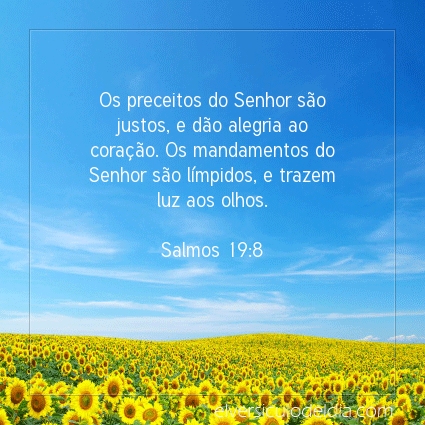 Imagem Verso do dia Salmos 19:8
