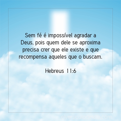 Imagem Verso do dia Hebreus 11:6
