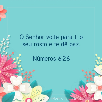 Imagem Verso do dia Números 6:26