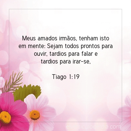 Imagem Verso do dia Tiago 1:19
