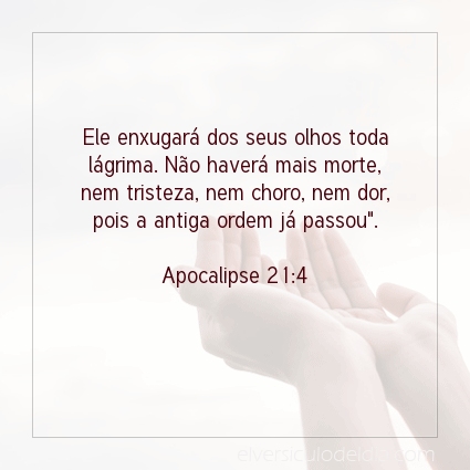 Imagem Verso do dia Apocalipse 21:4