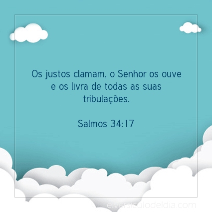 Imagem Verso do dia Salmos 34:17