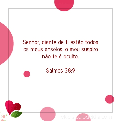 Imagem Verso do dia Salmos 38:9