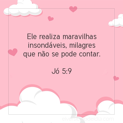 Imagem Verso do dia Jó 5:9